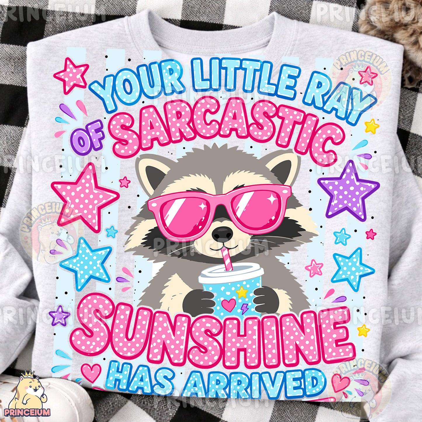 Your Little Ray of Sarcastic Sunshine Sublimation Design PNG |  Raccoon Digital Download