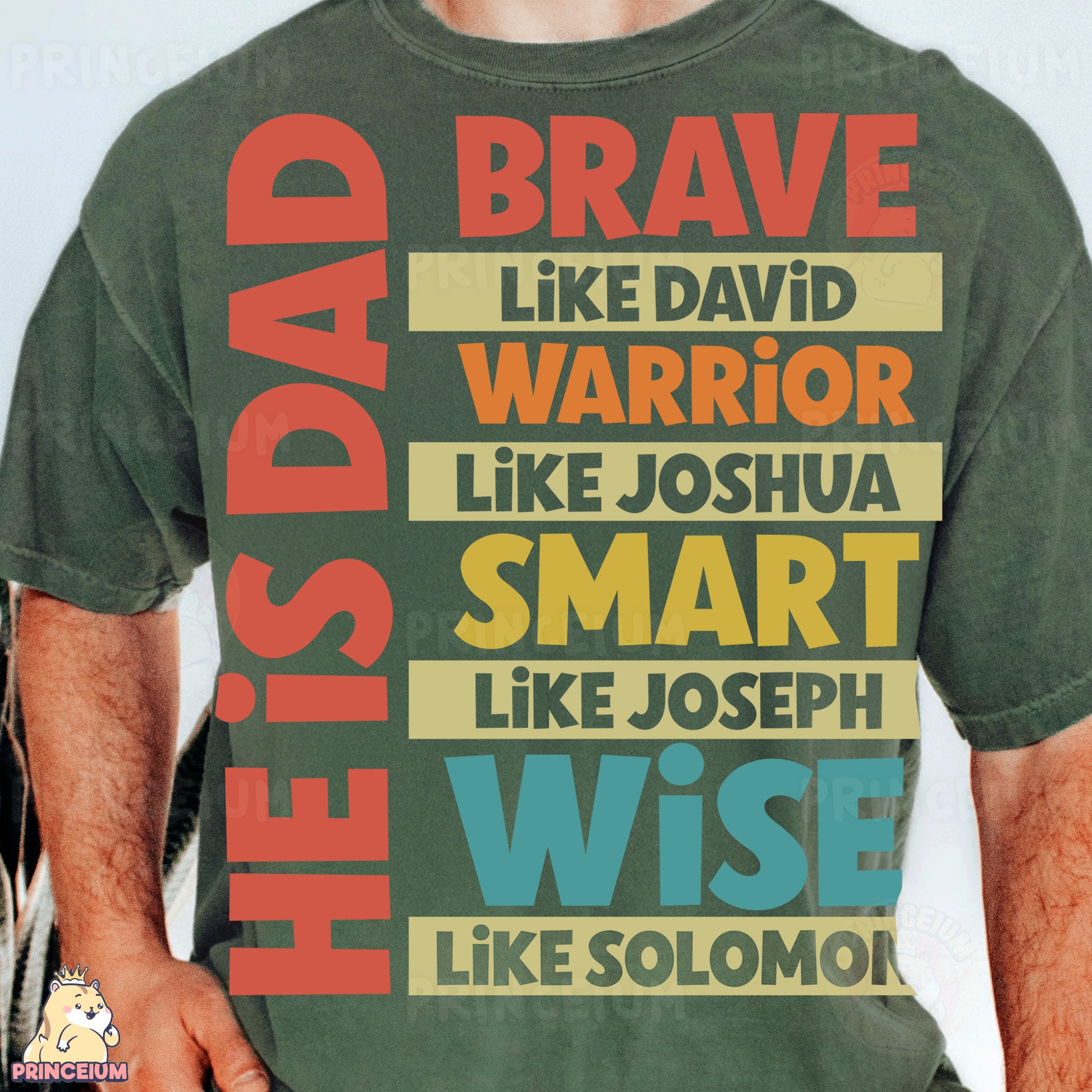 a man wearing a t - shirt that says he's a hero