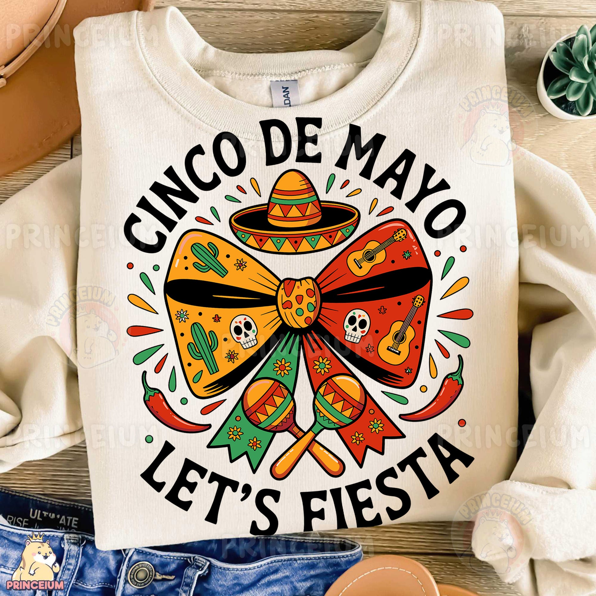 a shirt that says cinco de mayo let's fiesta