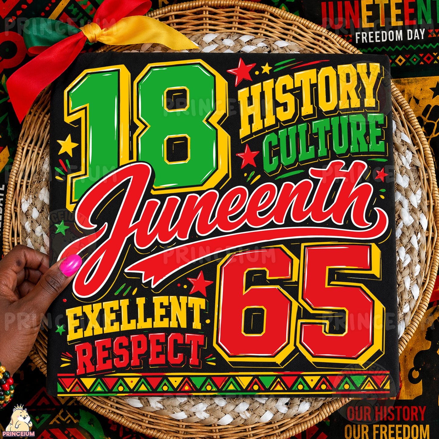 Juneteenth 1865 History Culture Excellent Respect Sublimation Design PNG Freedom Day Digital Download