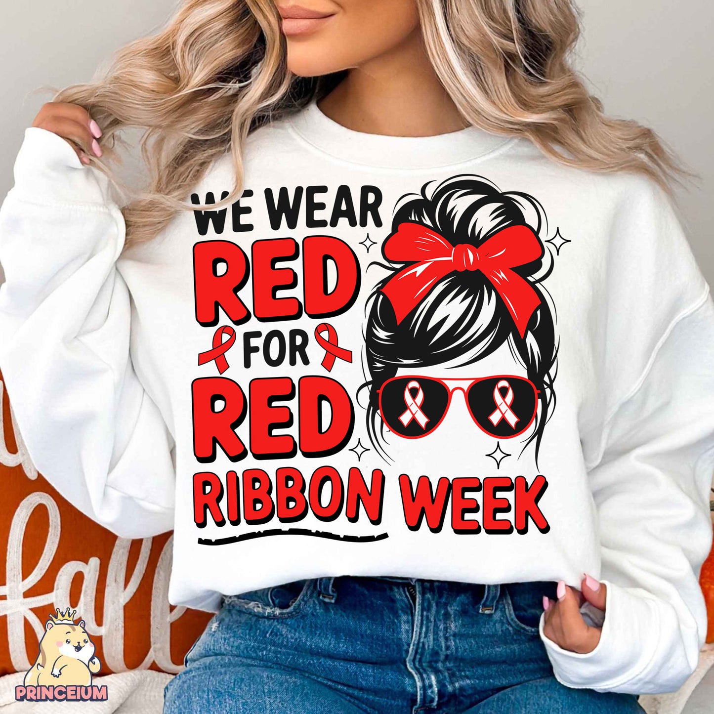 Red Ribbon Week Mega Bundle Png, In October We Wear, Red Ribbon Week Png, Drug-Free, Anti-Drug Svg, Red ribbon Week, Sublimation Designs, Digital