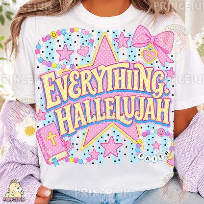 Everything Hallelujah Sublimation Design PNG Christian Faith Bible Digital Download NEW26