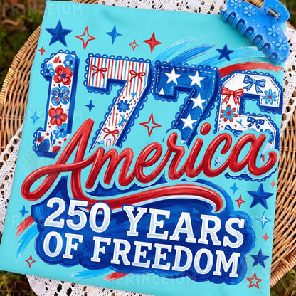 1776 America PNG, Patriotic 4th of July Shirt Design, USA Freedom Graphic, Retro America Sublimation