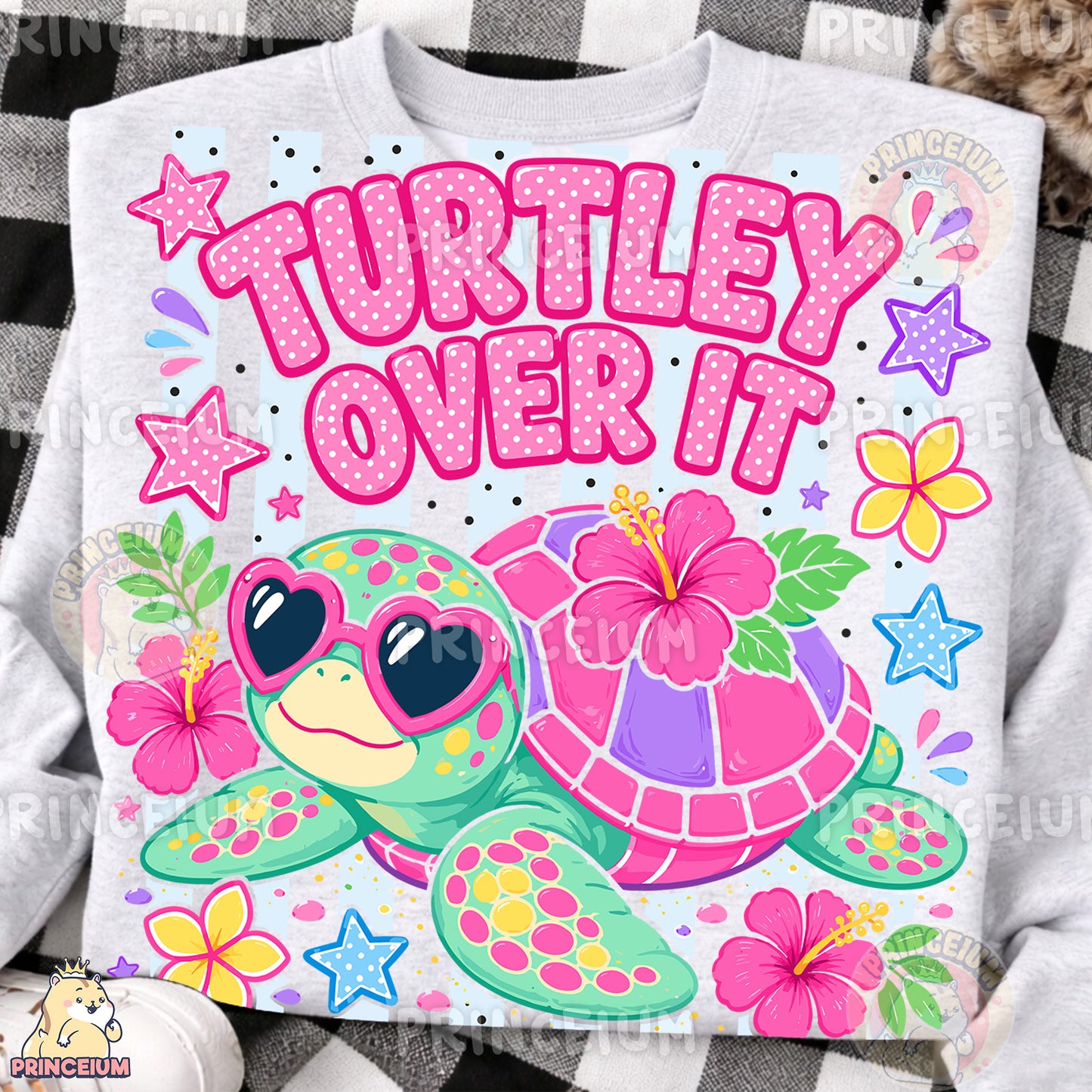 Turtley Over It Sublimation Design PNG Cute Turtle Heart Sunglasses Digital Download