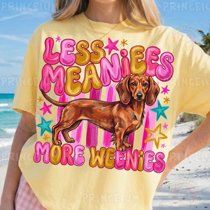 Less Meanies More Weenies Sublimation Design PNG Dachshund Dog Digital Download