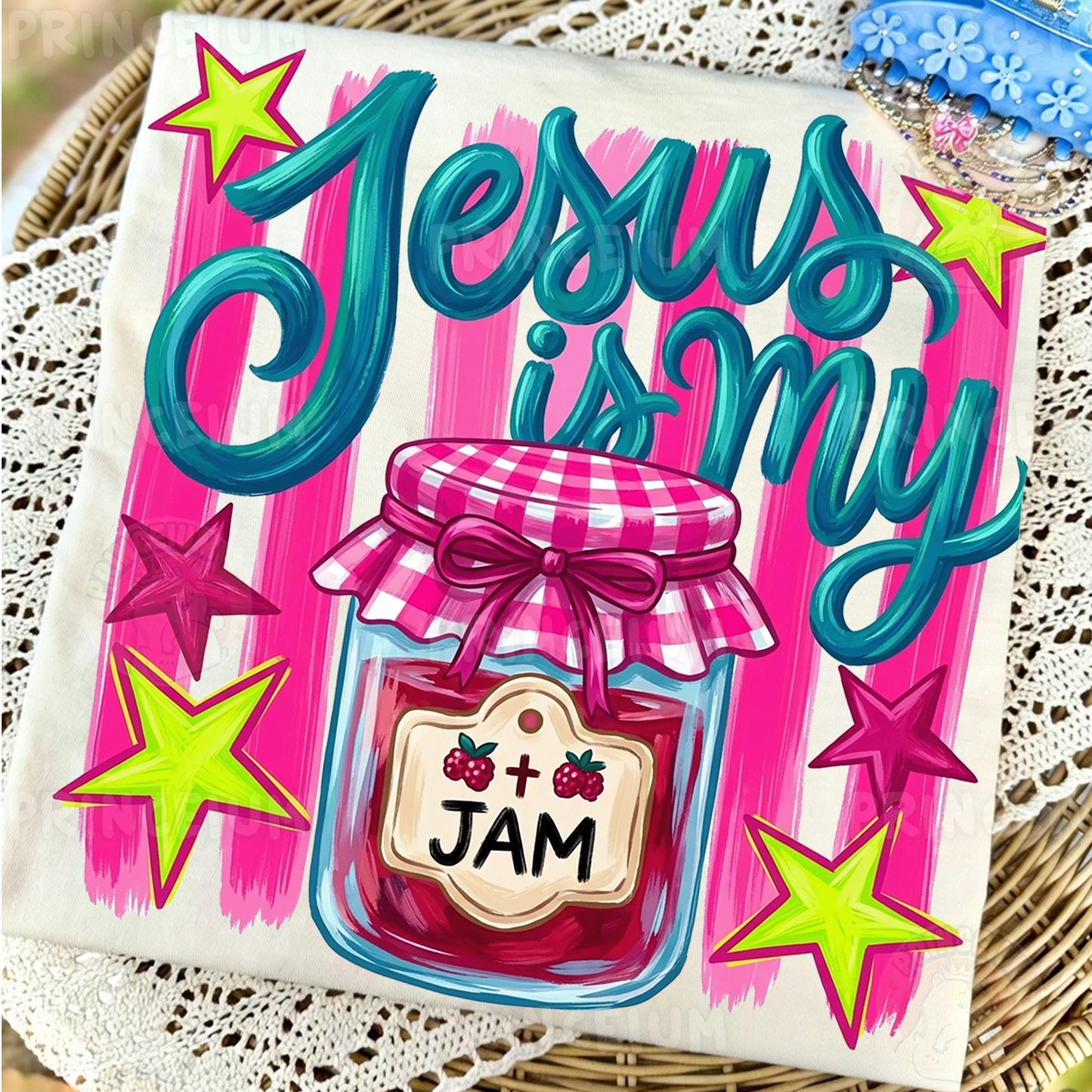 Jesus is my Jam PNG  Christian Sublimation Design for Shirts