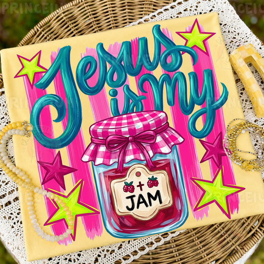 Jesus is my Jam PNG  Christian Sublimation Design for Shirts