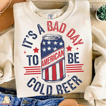 a t - shirt that says it's a bad day to american be cold