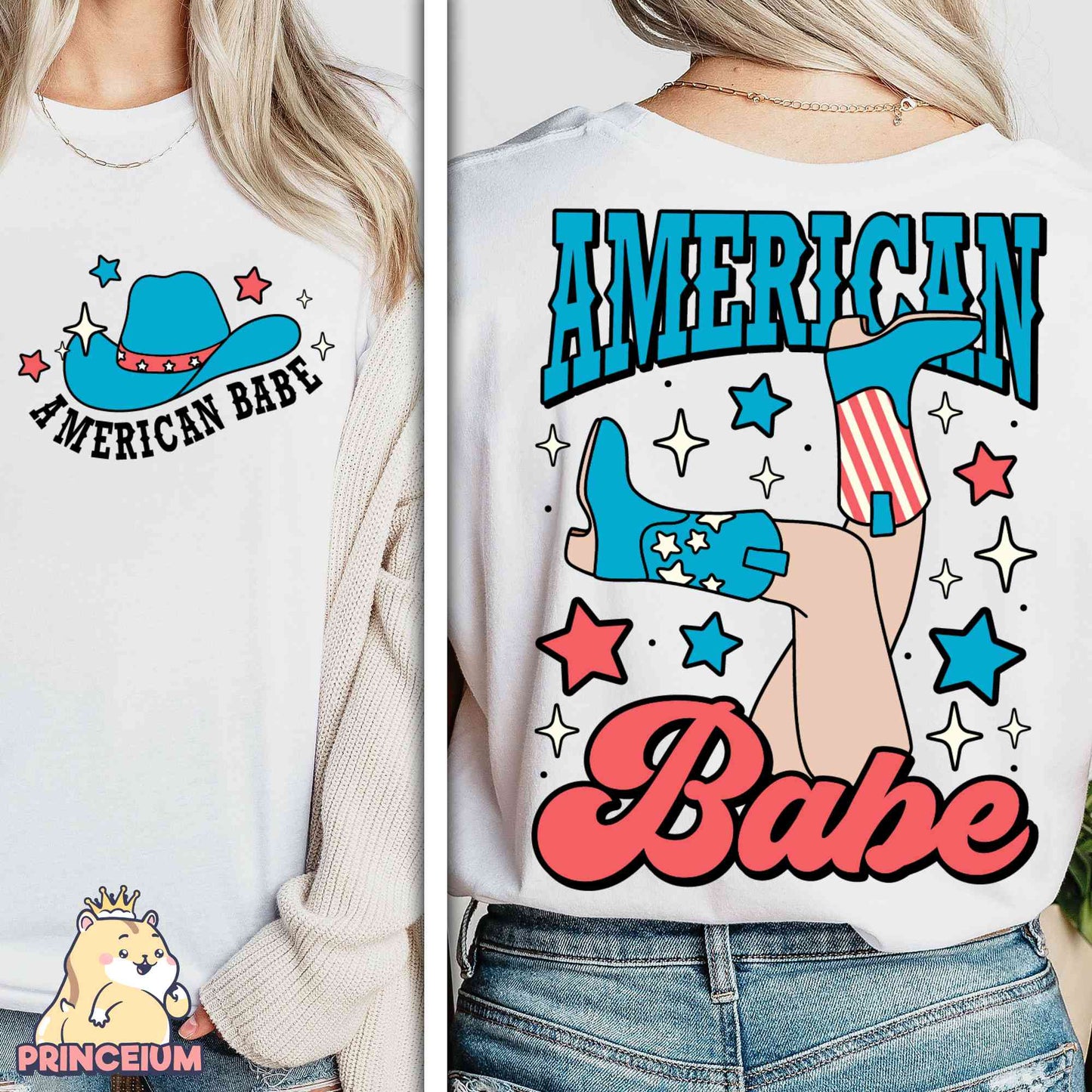 American Babe Png, 4th of July Png, Fourth of July Png, USA Png, America Png, Independence Day Sublimation