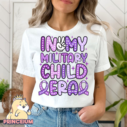 In My Military Child Era Png, Month of the Miliary Child Png, Military Kids, Military Child Awareness