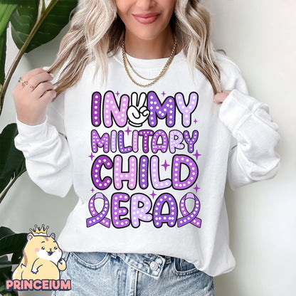 In My Military Child Era Png, Month of the Miliary Child Png, Military Kids, Military Child Awareness