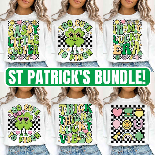 St Patrick Day Bundle Png, St Patrick Day Png, Shamrock Png, Clover St Patrick Day, Lucky Png, Lucky Charms Digital Download Files