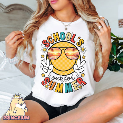 School Out for Summer, Happy Last Day of School PNG, Funny Teacher PNG, Teacher Sarcasm Shirt - Digital Download