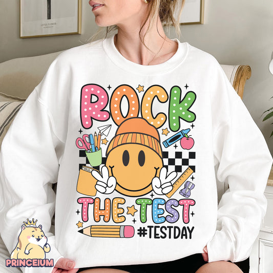Rock the Test Png, Rock The Test Png, Teacher Quotes, Groovy Test Day