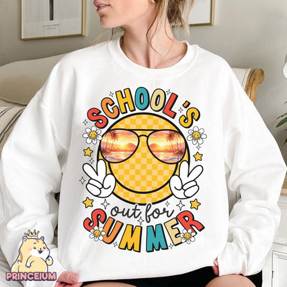 School Out for Summer, Happy Last Day of School PNG, Funny Teacher PNG, Teacher Sarcasm Shirt - Digital Download