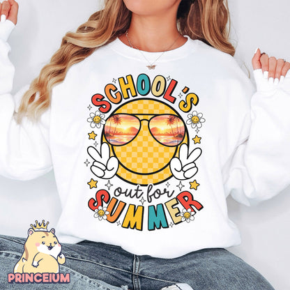 School Out for Summer, Happy Last Day of School PNG, Funny Teacher PNG, Teacher Sarcasm Shirt - Digital Download