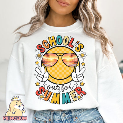School Out for Summer, Happy Last Day of School PNG, Funny Teacher PNG, Teacher Sarcasm Shirt - Digital Download