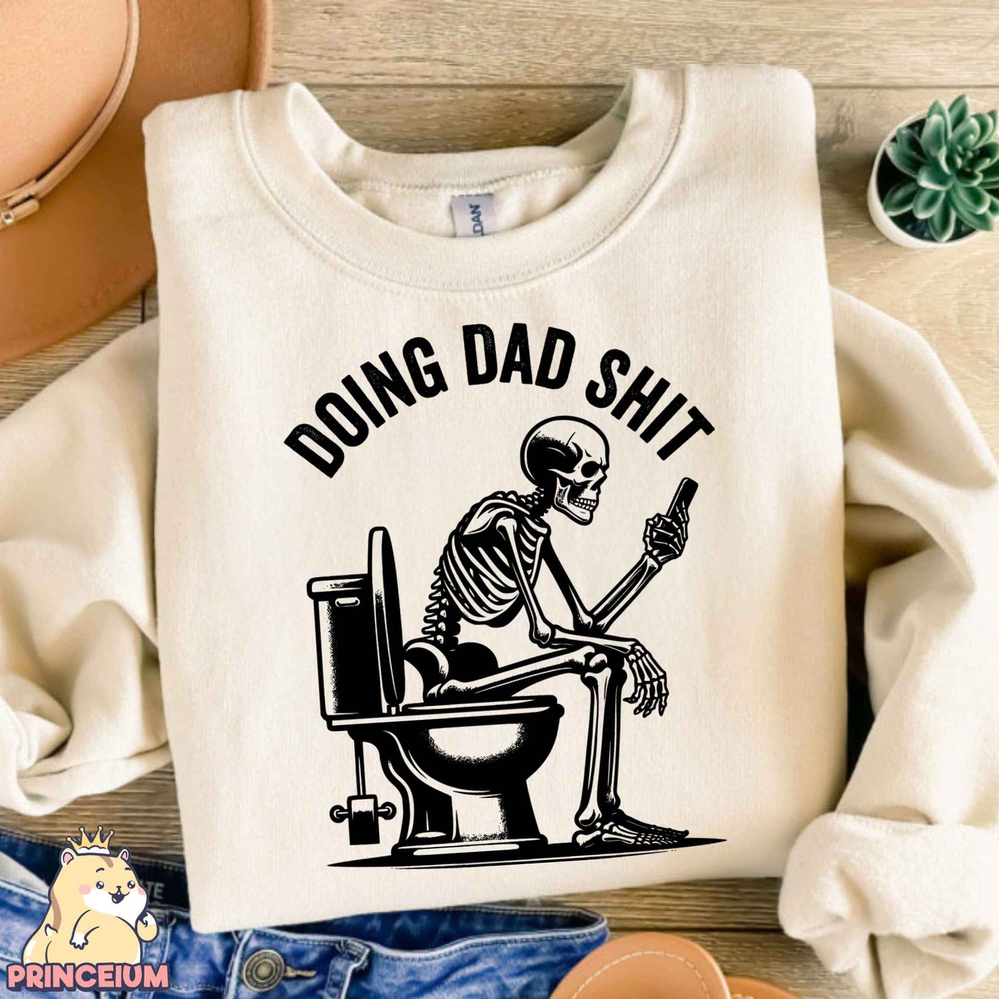 Doing Dad Shit Png, Trendy Father Day T-Shirt, Skeleton Toilet, Trendy Father’s Day T-Shirt Retro Png Design for men, Sublimation Designs