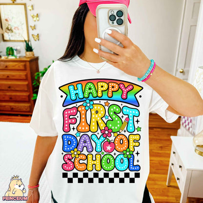 Happy First Day of School Png, ABCD Teacher Tour Png, End of Year Png, Back to School, Teacher Gift, Kindergarten Teacher, Elementary School Sublimation (Copy)