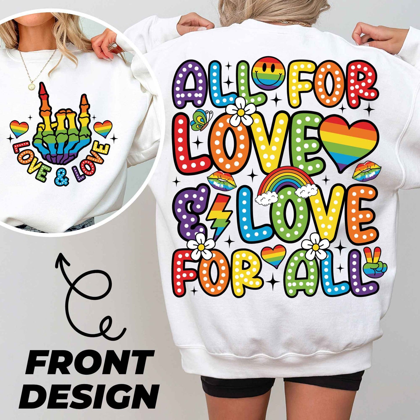 All for Love & Love for all Png, Gay Pride Png, LGBTQ Png, Pride Month Png, Designs Gay Pride Png, Gay Pride Svg, Sublimation Designs