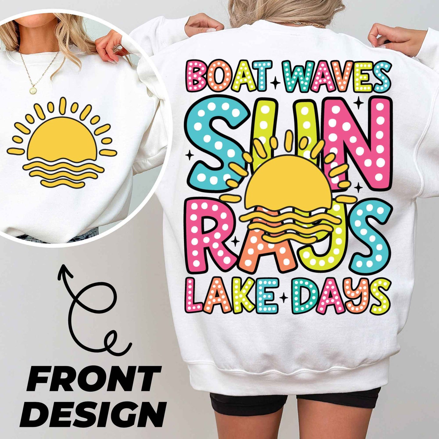 Boat Waves Sun Rays Lake Days Png, Summer Png, Retro Summer Png, Hello Summer Png, Boat Waves Png, Trendy Beach Designs, Sublimation Designs