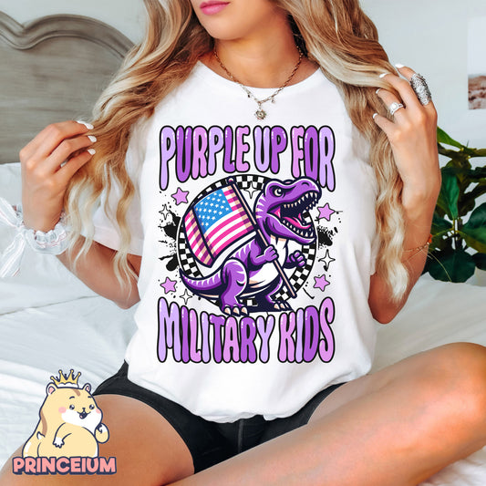 Purple Up for Military Kids Png, Month of the Miliary Child Png, Military Kids, Military Child Awareness