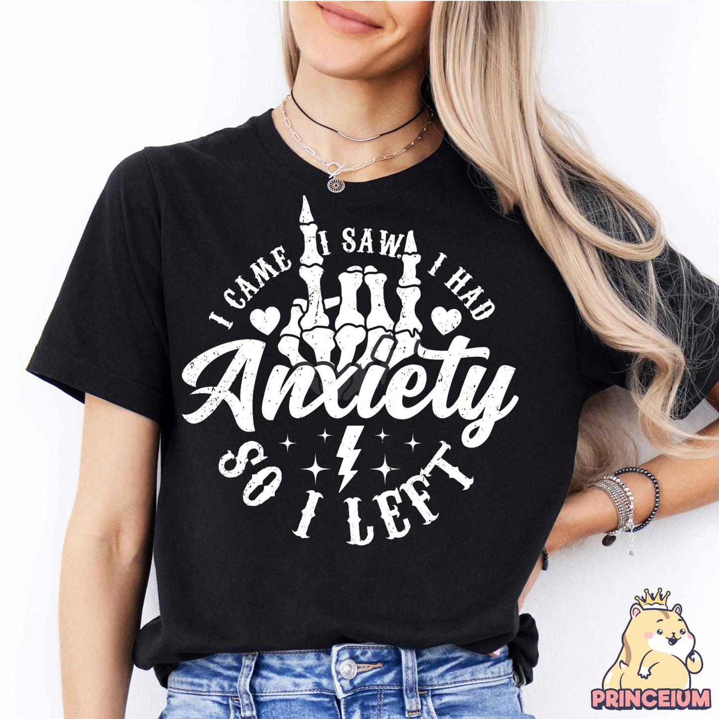 I Came I Saw I had Anxiety Png, Funny Mama Png, Mental Health Png, Sarcastic Skeleton Png, Sublimation Designs Digital Downloads Files