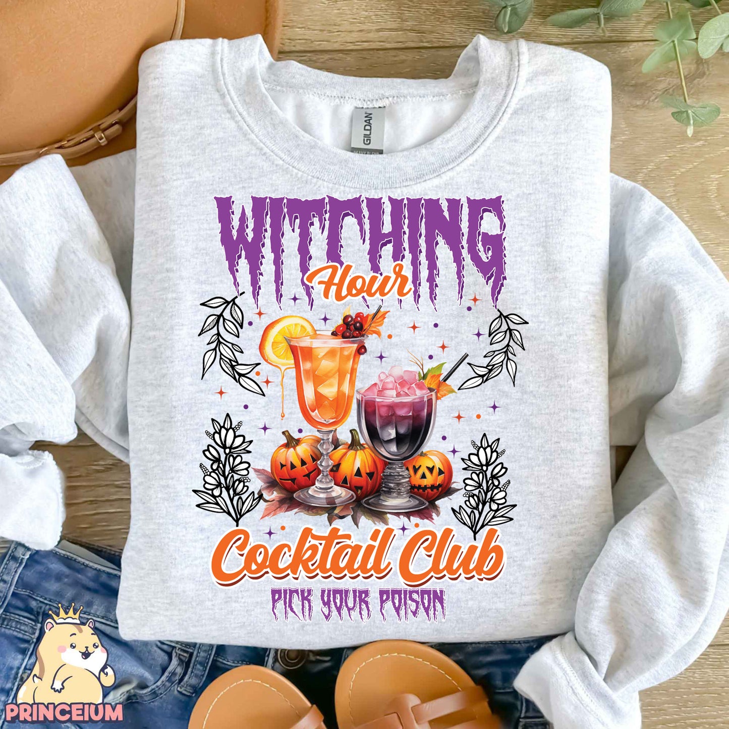 Witching Hour Cocktail Club Png, Retro Halloween Png, Spooky Season, Halloween Shirt Png, Sublimation Designs Digital Downloads