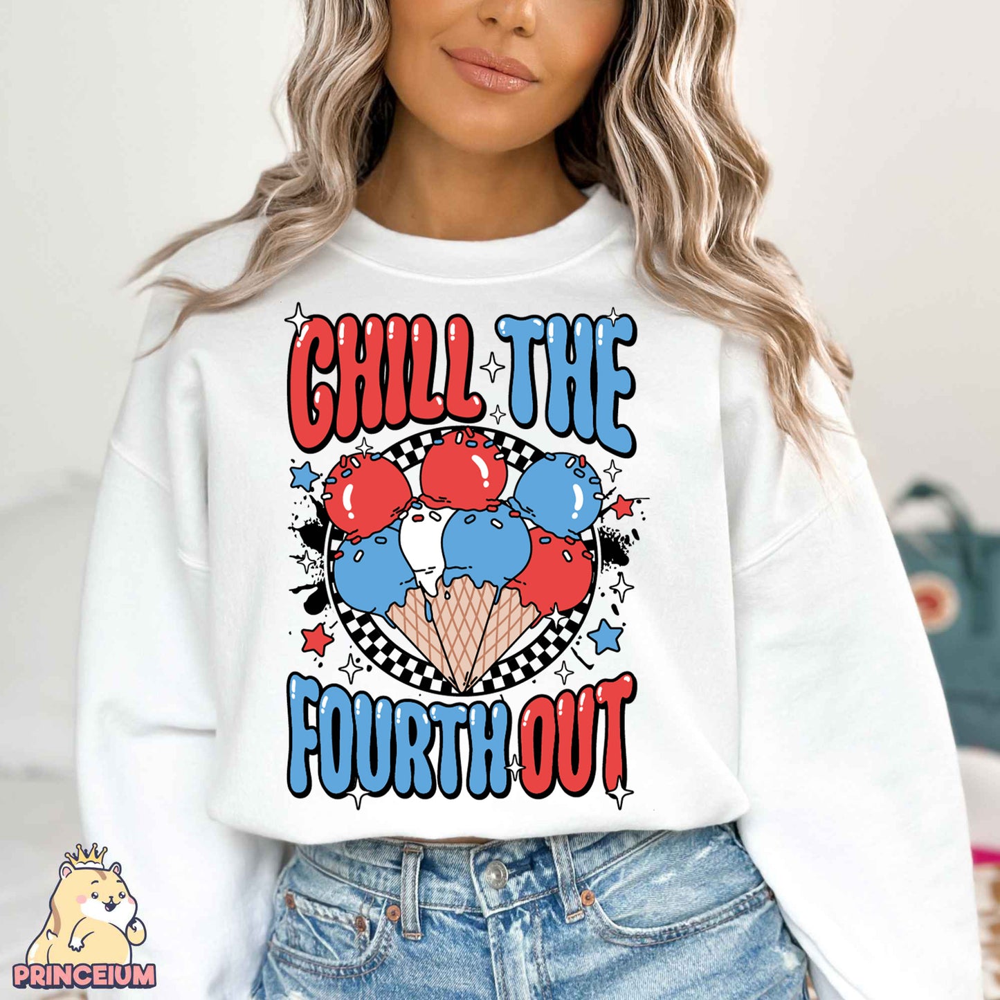 Chill The Fourth Out Png, Retro 4th of July Png, Fourth of July Png, American Popsicle Png, 4th of July Shirt Png