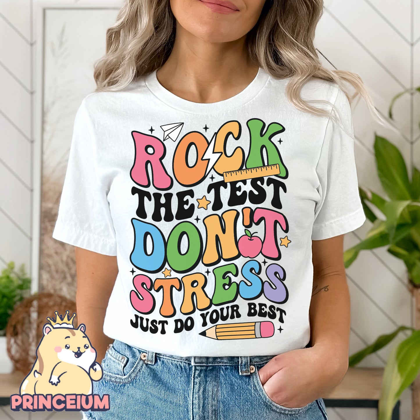Rock the Test Don’t Stress Just Do Your Best Png, Rock The Test Png, Teacher Quotes, Groovy Test Day