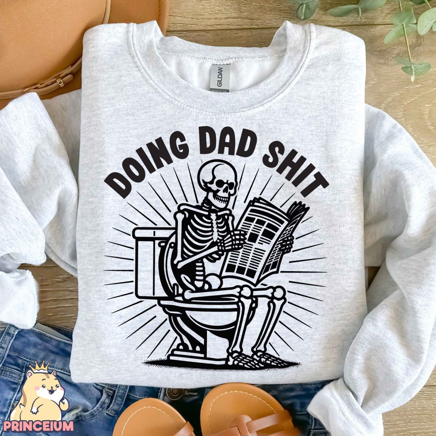 Doing Dad Shit Png, Trendy Father Day T-Shirt, Skeleton Toilet, Trendy Father’s Day T-Shirt Retro Png Design for men, Sublimation Designs