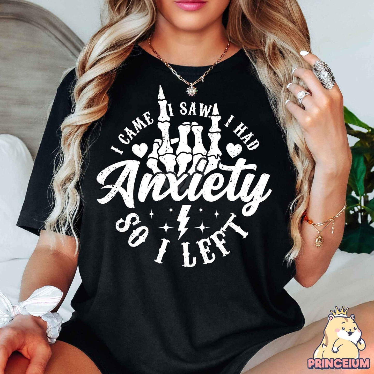 I Came I Saw I had Anxiety Png, Funny Mama Png, Mental Health Png, Sarcastic Skeleton Png, Sublimation Designs Digital Downloads Files