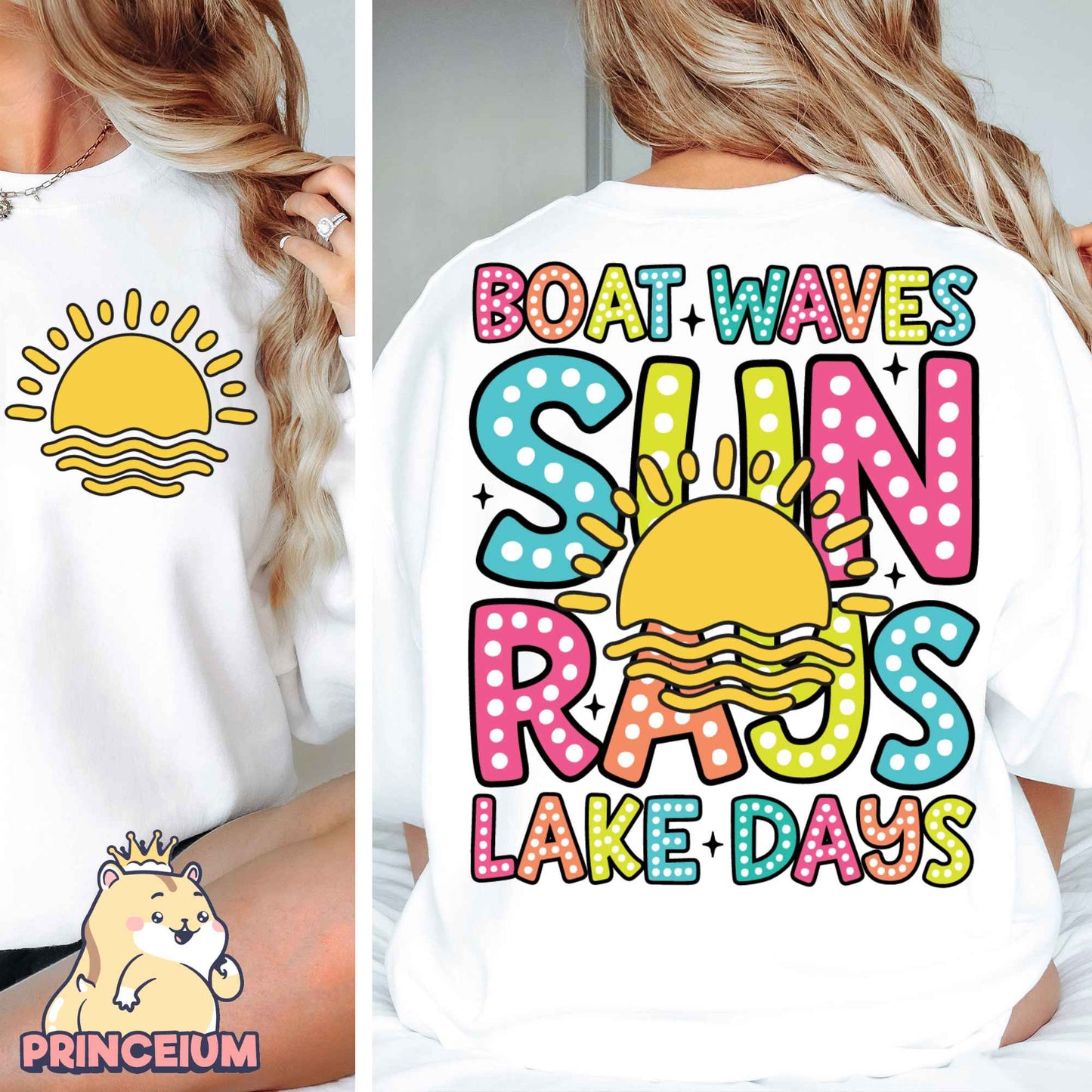 Boat Waves Sun Rays Lake Days Png, Summer Png, Retro Summer Png, Hello Summer Png, Boat Waves Png, Trendy Beach Designs, Sublimation Designs