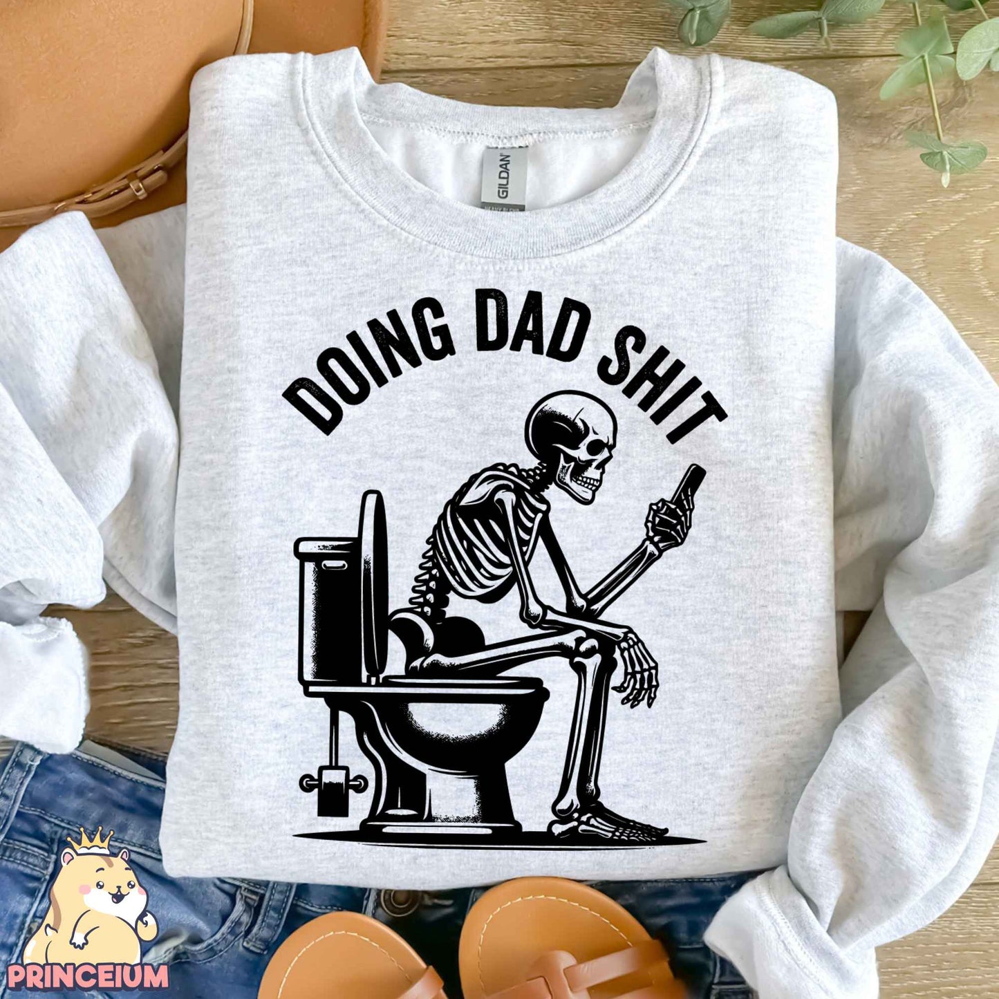 Doing Dad Shit Png, Trendy Father Day T-Shirt, Skeleton Toilet, Trendy Father’s Day T-Shirt Retro Png Design for men, Sublimation Designs