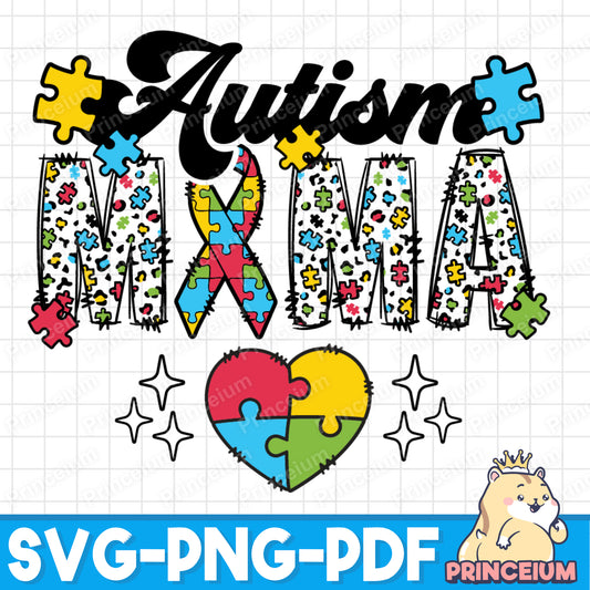 Autism Mama Png, Autism Awareness Shirt Png, Mental Health Png