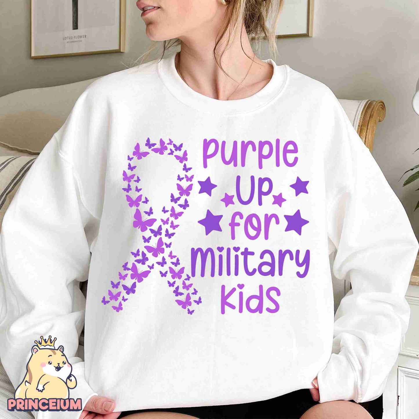 Purple Up for Military Kids Png, Month of the Miliary Child Png, Military Kids, Military Child Awareness