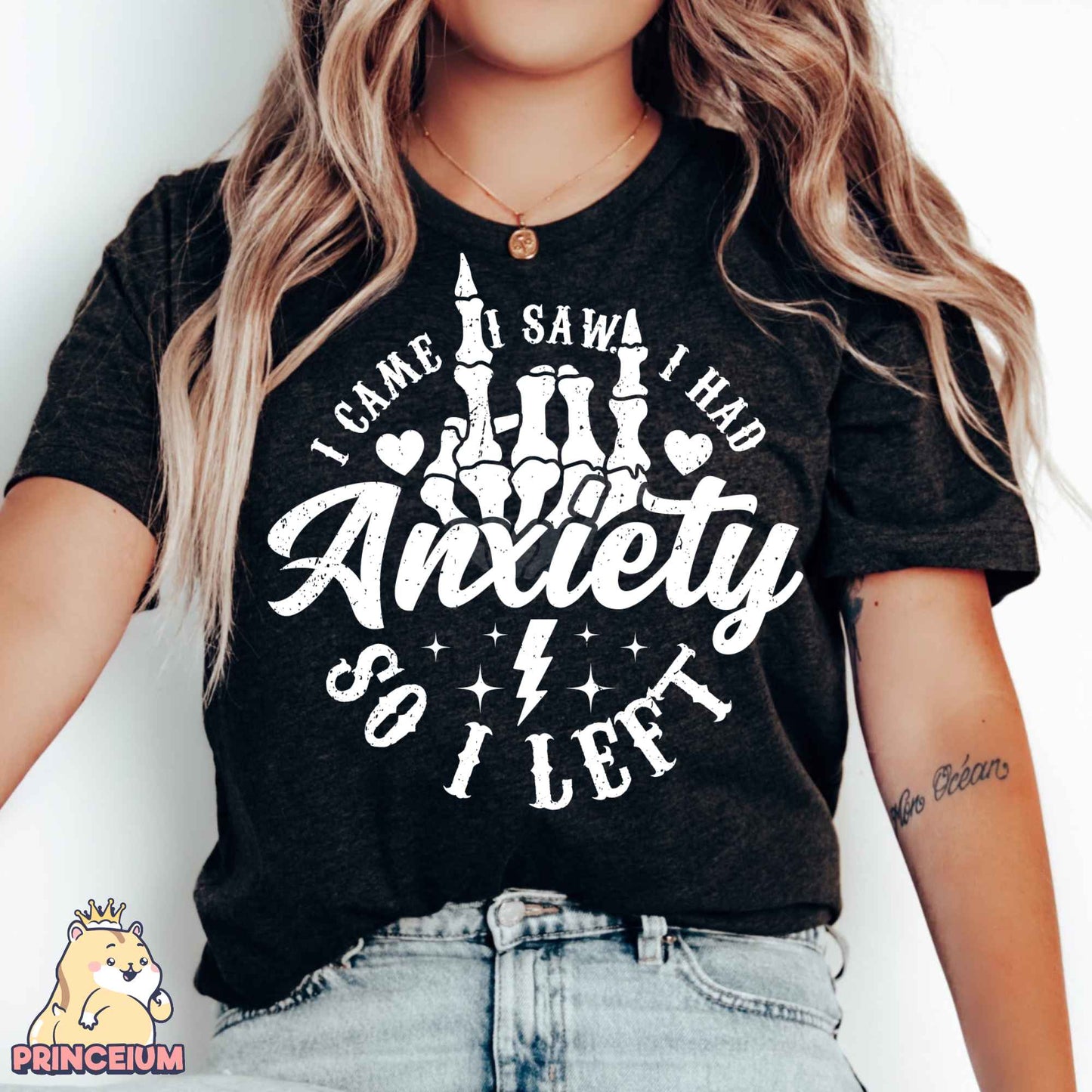 I Came I Saw I had Anxiety Png, Funny Mama Png, Mental Health Png, Sarcastic Skeleton Png, Sublimation Designs Digital Downloads Files