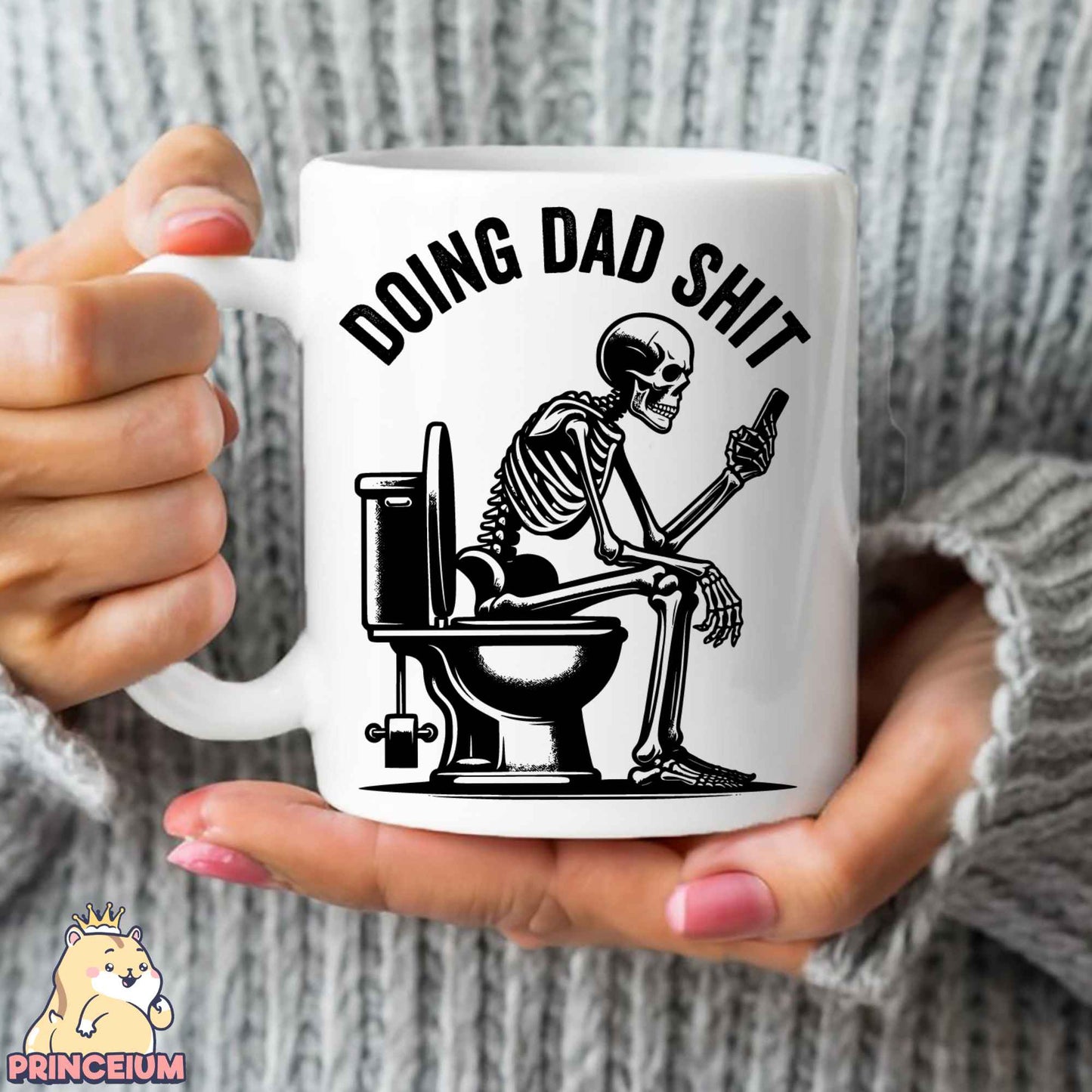 Doing Dad Shit Png, Trendy Father Day T-Shirt, Skeleton Toilet, Trendy Father’s Day T-Shirt Retro Png Design for men, Sublimation Designs