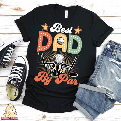 Best Dad By Par Png, Retro Fathers Day Png, Golf Png, Dad Father Golfer, Husband Png, Funny Dad Png, Birthday Gift, Golf Love Sublimation