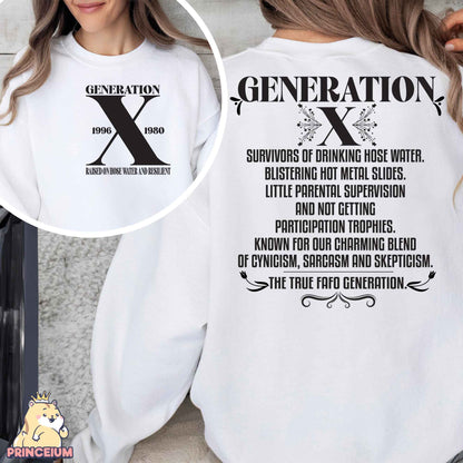 Generation X Png, T-shirt Pg, Nostalgic Gen X Png, Nostalgic Gift Png Sublimation Design Digital Downloads