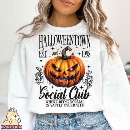 Halloween Est 1998 Png, Retro Halloween Png, Social Club, Spooky Season, Halloween Pumpkin, Fall Png, Sublimation Designs Digital Downloads