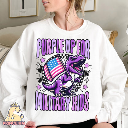 Purple Up for Military Kids Png, Month of the Miliary Child Png, Military Kids, Military Child Awareness