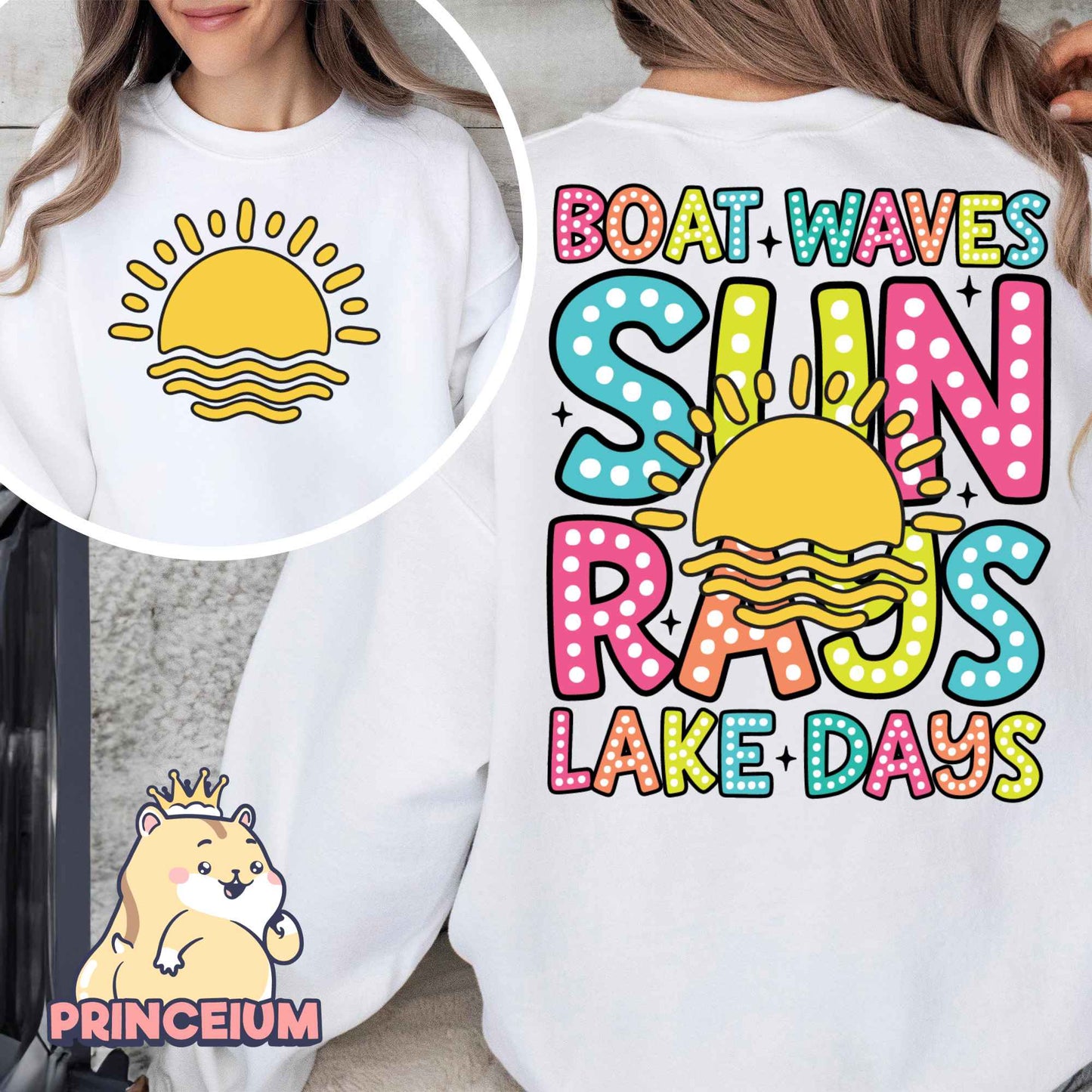 Boat Waves Sun Rays Lake Days Png, Summer Png, Retro Summer Png, Hello Summer Png, Boat Waves Png, Trendy Beach Designs, Sublimation Designs