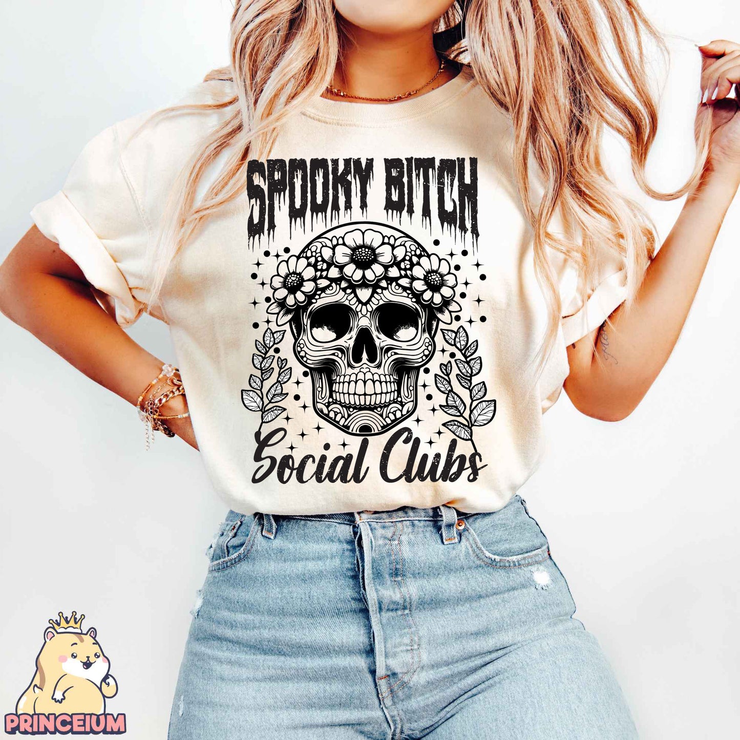 Spooky Bitch Social Clubs Png, Retro Halloween Png, Spooky Season Png, Witch Png, Halloween Shirt Png, Sublimation Designs Digital Downloads