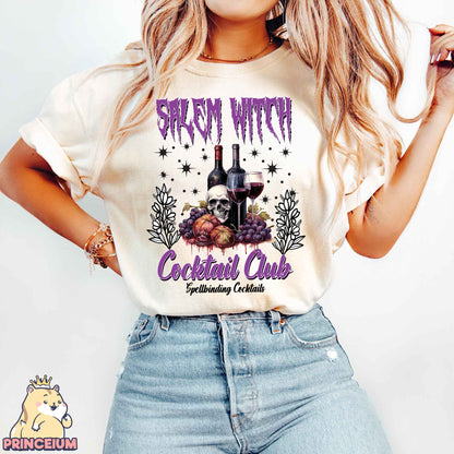 Salem Witch Cocktail Club Png, Retro Halloween Png, Spooky Season, Halloween Pumpkin Png, Fall Png, Sublimation Designs Digital Downloads