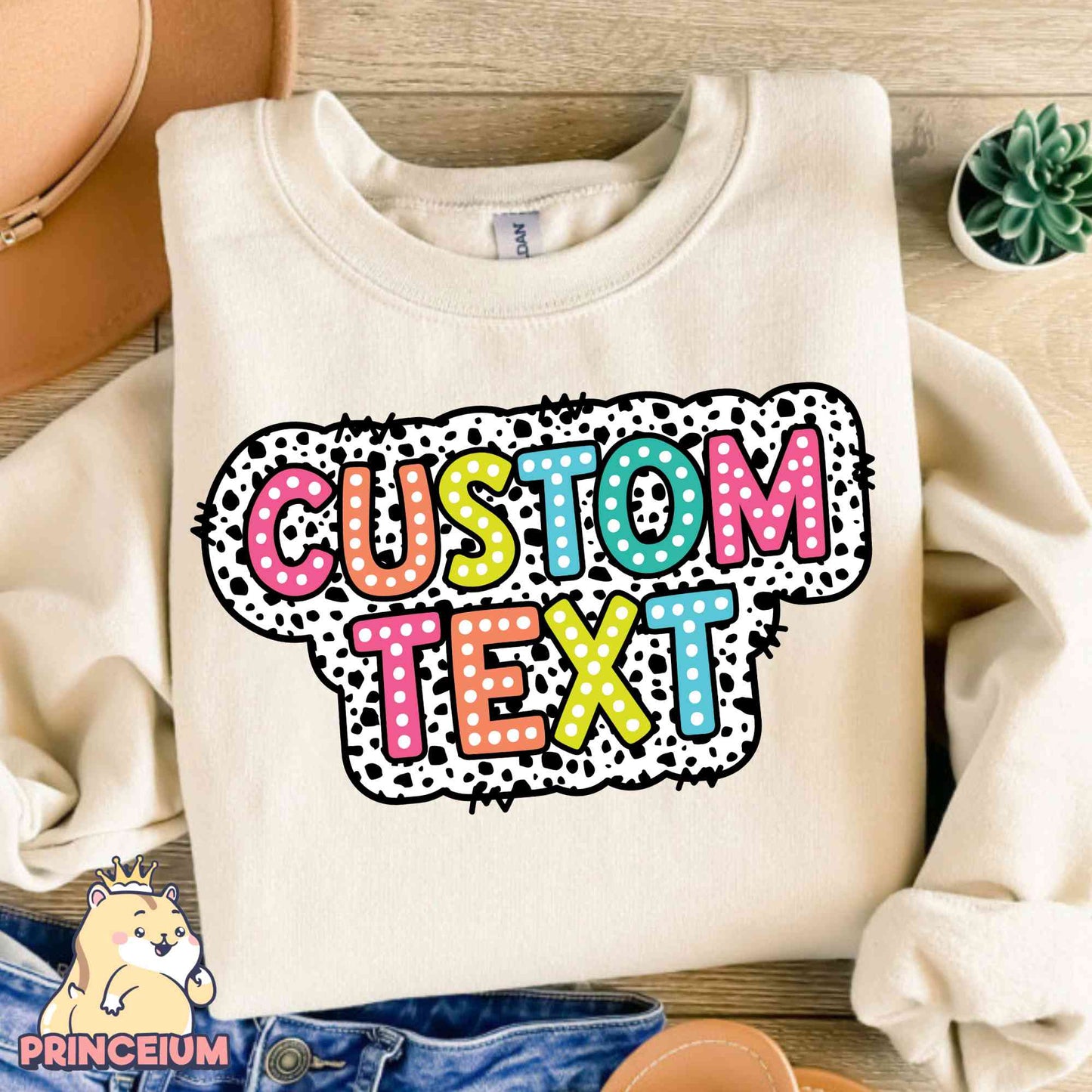 Custom Text Bright Doodle Dalmatian Dots Png, Mama Mini PNg, Dalmatian Dots, Mother Day, Lightning Bolt PNG, Sublimation Design Download