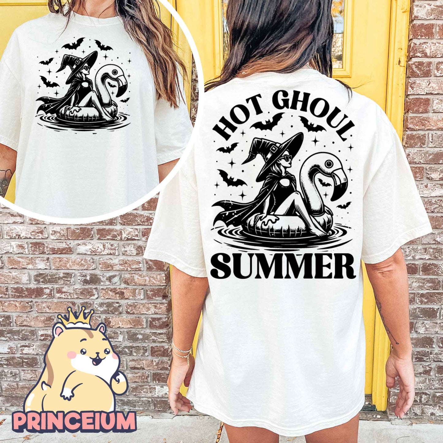 Hot Ghoul Summer, Spooky Mama, Sarcastic T-Shirt, Summer Vibes , Retro Halloween Unisex T-Shirt