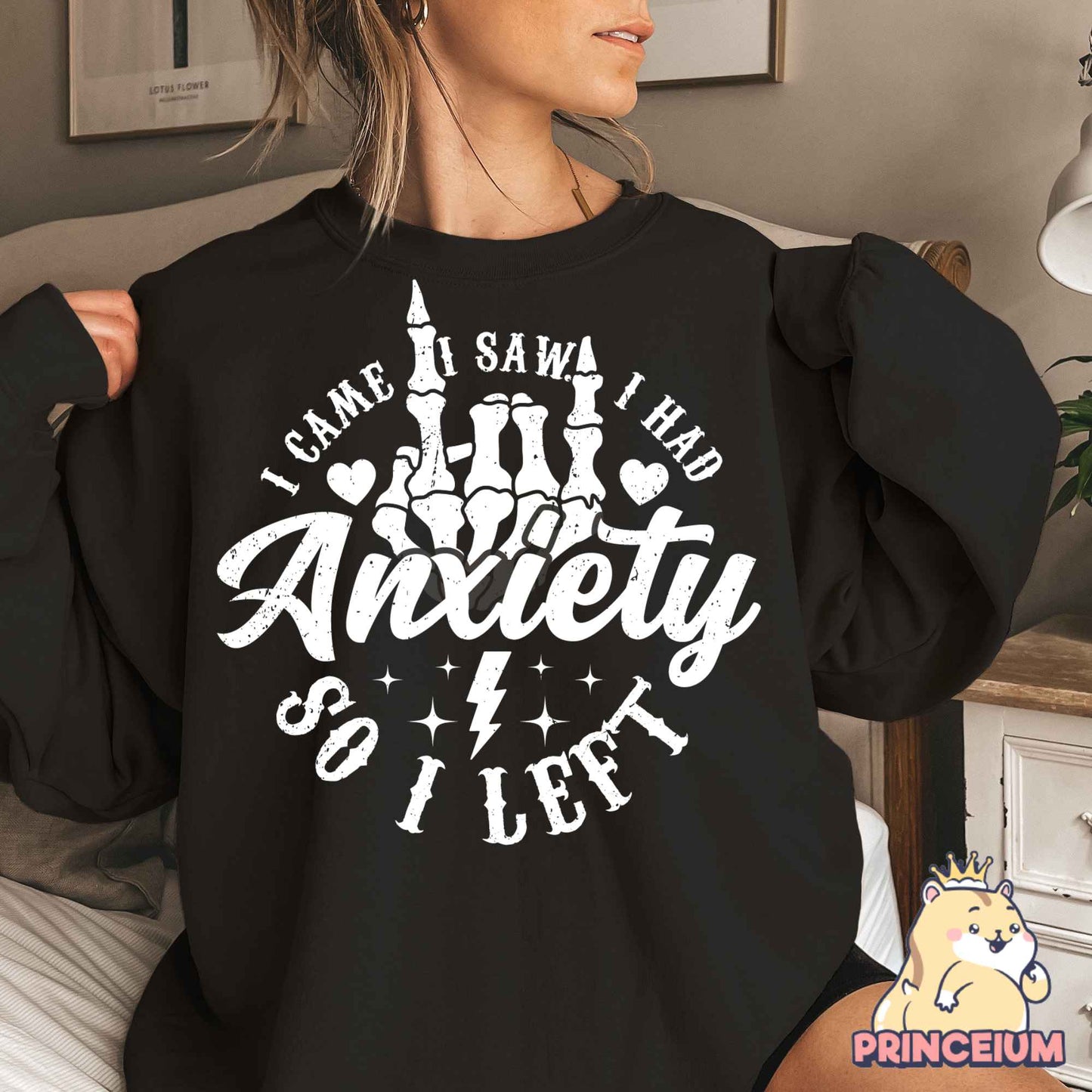 I Came I Saw I had Anxiety Png, Funny Mama Png, Mental Health Png, Sarcastic Skeleton Png, Sublimation Designs Digital Downloads Files