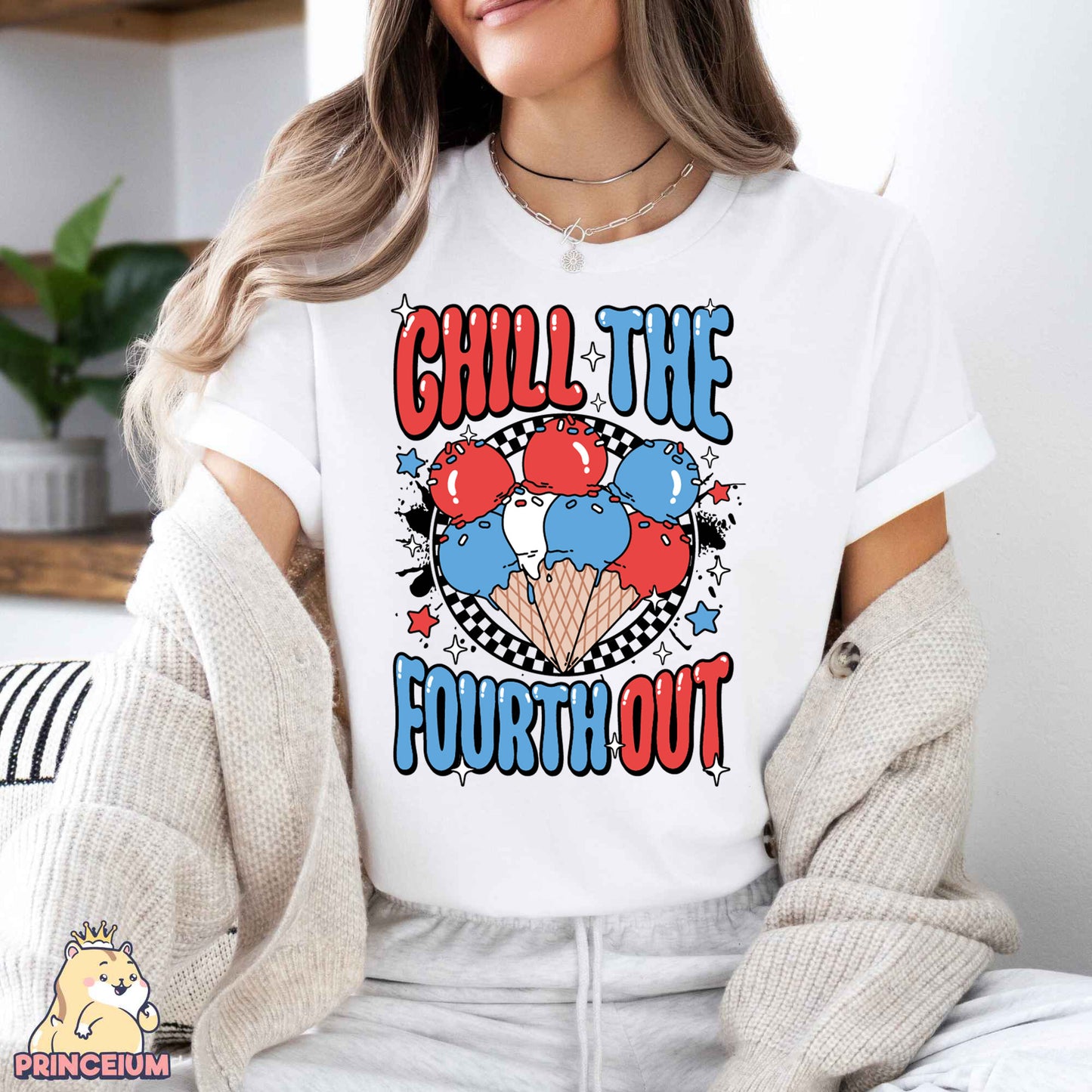 Chill The Fourth Out Png, Retro 4th of July Png, Fourth of July Png, American Popsicle Png, 4th of July Shirt Png