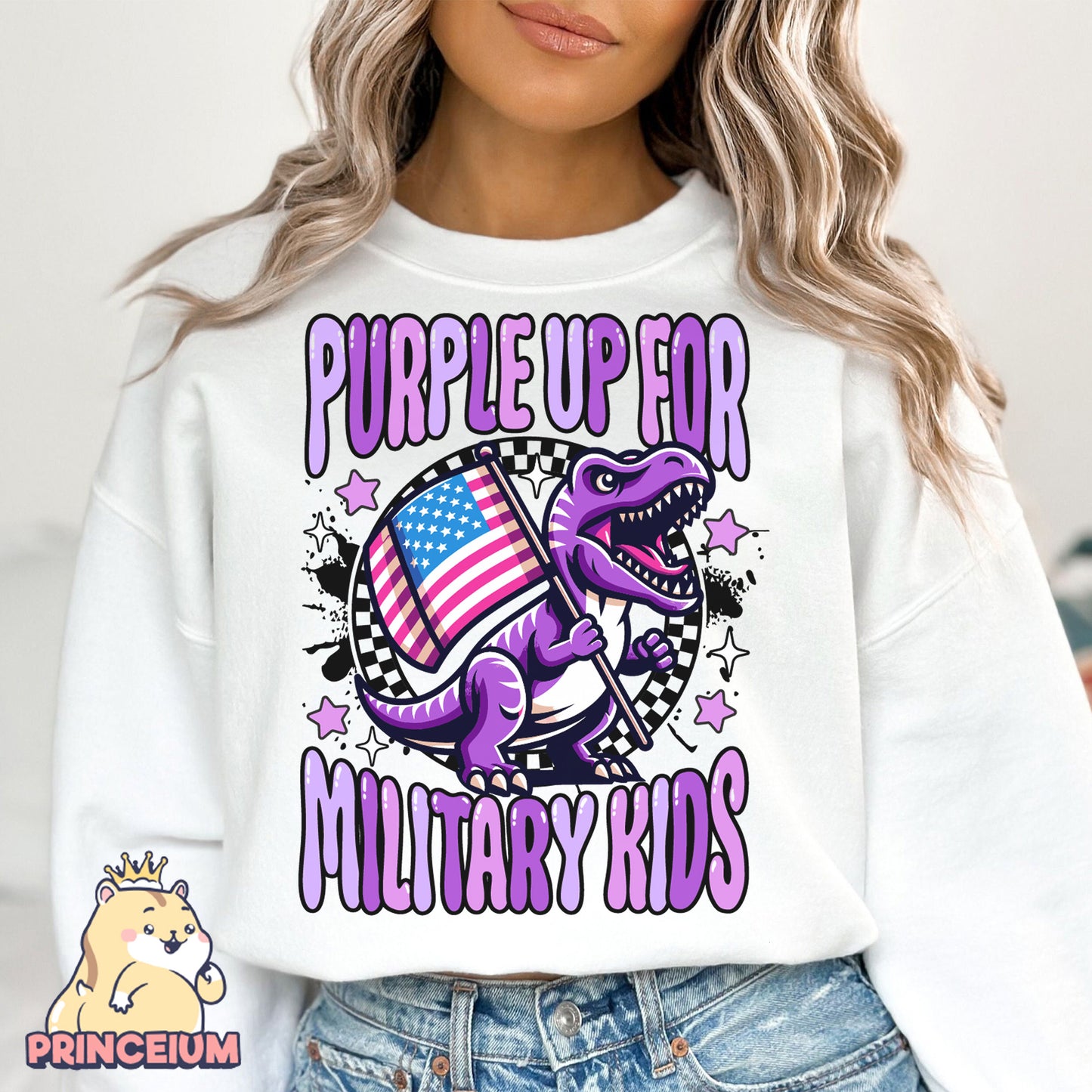 Purple Up for Military Kids Png, Month of the Miliary Child Png, Military Kids, Military Child Awareness